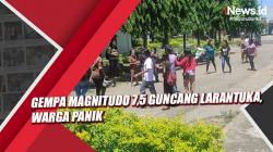 Video Gempa Magnitudo 7,5 Guncang Larantuka, Warga Panik