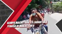Video Gempa Magnitudo 7,5 Larantuka Terasa di Makassar<