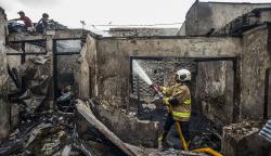 Permukiman Padat Penduduk Kramat Pulo Senen Ludes Terbakar