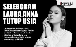 Infografis Selebgram Edelenyi Laura Anna Meninggal Dunia