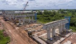 Progres Pembangunan Tol Trans Sumatera Ruas Kapal Betung Seksi II