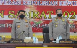 Jelang Pengamanan Natal 2021 dan Tahun Baru 2022, Polda Sulut Gelar Latihan Pra Operasi