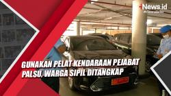 Gunakan Pelat Kendaraan Pejabat Palsu, Warga Sipil Ditangkap