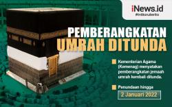 Infografis Pemberangkatan Umrah Ditunda