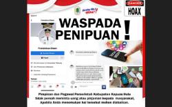 Akun Facebook Catut Bupati Kapuas Hulu Minta Uang dan Pulsa, Awas Penipuan!