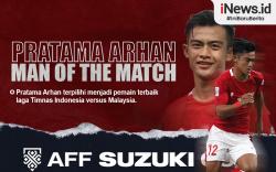 Infografis Pratama Arhan Man of the Match Lawan Malaysia