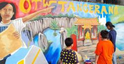 Mengintip Keunikan Seni Mural di Jembatan Cikokol, Jadi Daya Tarik Baru 