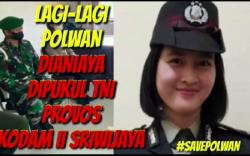 Viral Oknum Provost TNI Tempeleng Polwan di Palembang <