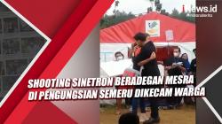Shooting Sinetron Beradegan Mesra di Pengungsian Semeru Dikecam Warga