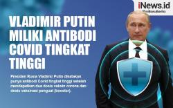 Infografis Vladimir Putin Diklaim Punya Antibodi Covid Tingkat Tinggi