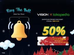 Ring The Bell, Dapatkan Diskon 50% Berlangganan Vision+ Premium Ini Caranya!