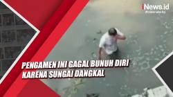 Viral, Pengamen Gagal Bunuh Diri karena Sungai Dangkal di Tegal
