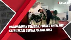 Cegah Bahan Peledak, Polres Buleleng Sterilisasi Gereja Jelang Misa