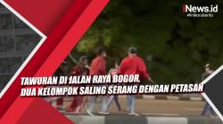 Video Tawuran di Jalan Raya Bogor, Dua Kelompok Saling Serang dengan Petasan