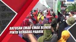 Mengeluh Bau Tak Sedap, Ratusan Emak-Emak di Purwakarta Blokir Pintu Gerbang Pabrik<