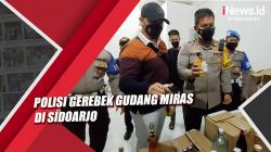 Polisi Gerebek Gudang Miras di Pondok Mutiara Sidoarjo, 1.200 Botol Miras Disita