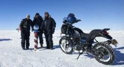 Royal Enfield Rampungkan Perjalanan Ekstrem di Kutub Selatan, Suhu -30 Derajat 