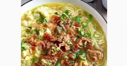 Segarnya Soto Daging Kuah Bening, Lezat Menggugah Selera