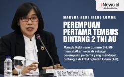 Infografis Marsda Reki Irene Lumme, Perempuan Pertama Tembus Bintang 2 TNI AU