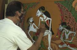 Kisah Petrus Herjaka, Pelukis Wayang Purwa yang Karyanya Diburu Kolektor Luar Negeri<