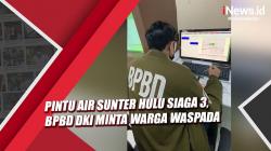 Pintu Air Sunter Hulu Siaga 3, BPBD DKI Minta Warga Bantaran Sungai Waspada