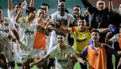 Ekspresi Pemain Dewa United Susul Rans Cilegon dan Persis Solo Lolos Liga 1