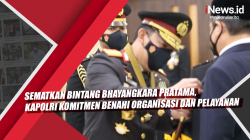 Video Sematkan Bintang Bhayangkara Pratama, Kapolri Komitmen Benahi Organisasi dan Pelayanan