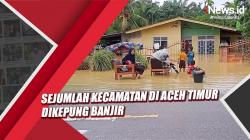 Jelang Pergantian Tahun, Sejumlah Kecamatan di Aceh Timur Dikepung Banjir