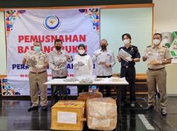  KKP Musnahkan 220,12 Kilogram Kuda Laut Kering yang Akan Diselundupkan ke Vietnam 