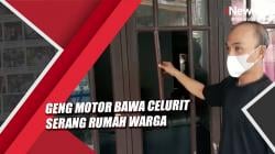 Geng Motor Bawa Celurit Serang Rumah Warga di Sukabumi