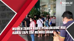 Momen Tahun Baru, Pengunjung Mal Ramai tapi Tak Membeludak