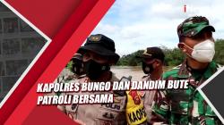 Dandim Jambi Kirim Sembako, Kapolres Bungo dan Dandim Bute Patroli Bersama Bantu Korban Banjir Bungo