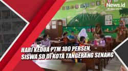 Hari Kedua PTM 100 Persen, Siswa SD di Kota Tangerang Mengaku Senang