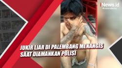 Palak Pengendara Mobil, Jukir Liar di Palembang Menangis saat Diamankan Polisi