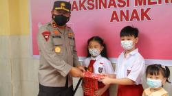 Kapolda Sulut Tinjau Vaksinasi Merdeka Anak di Manado