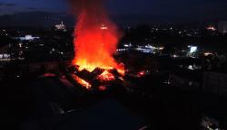 Dua Bangunan Kantor Dinas Sosial Kendari Ludes Terbakar