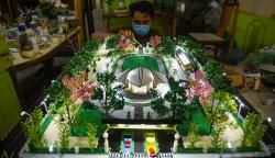 Intip Proses Pembuatan Maket Taman Kota yang Dijual Rp25 Juta