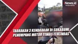Tabrakan 3 Kendaraan di Parungkuda Sukabumi, Penumpang Motor Tewas Terlindas Truk