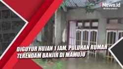 Video Diguyur Hujan 1 Jam, Puluhan Rumah Terendam Banjir di Mamuju