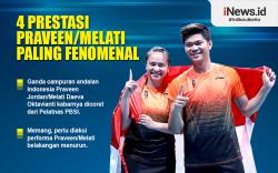 Infografis 4 Prestasi Praveen/Melati Paling Fenomenal