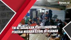 TNI AL Gagalkan Penyelundupan Pekerja Migran Ilegal di Sungai Asahan