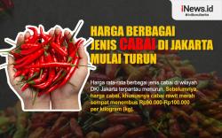 Infografis Harga Berbagai Jenis Cabai di Jakarta Mulai Turun
