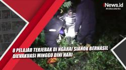 Video 8 Pelajar Terjebak di Ngarai Sianok Berhasil Dievakuasi Minggu Dini Hari 
