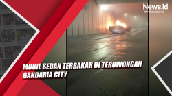 Video Mobil Sedan Terbakar di Terowongan Gandaria City