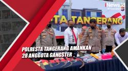 Polresta Tangerang Amankan 28 Anggota Gangster, 16 jadi Tersangka