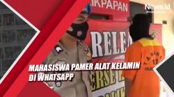 Mahasiswa Pamer Alat Kelamin di WhatsApp Ditangkap Polresta Balikpapan