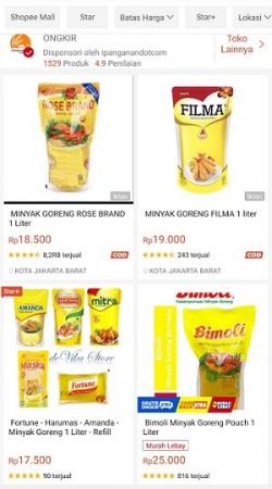 Kemendag Sebut Minyak Goreng Subsisdi Tersedia di e-Commerce, Ternyata Harganya di Atas Rp14.000