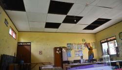 Sekolah Tidak Layak, Atap Ruang Kelas SDN 6 Terban Kudus Rawan Roboh