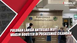 Puluhan Lansia Antusias Ikuti Vaksin Booster di Puskesmas Cilandak