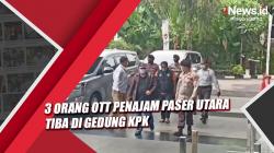 3 Orang OTT Penajam Paser Utara Tiba di Gedung KPK